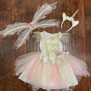 Fairy Dust 3 piece Unicorn Fairy Costume (Girls Size 5/6)